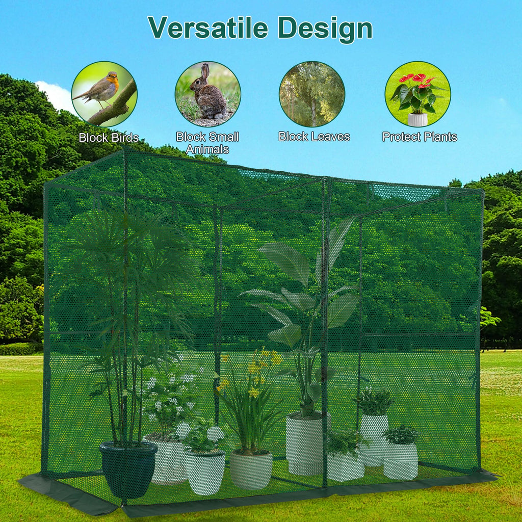 Toriexon Crop Cage Plant Protection Tent 6.5 x 10 x 6.5 Ft
