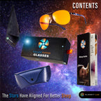ELEMENT LUX Blue Light Blocking Glasses | 99% Dark Amber Lenses | For Better Sleep, Gaming, Computer Screen Blocker, Eyestrain Relief