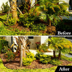 33FT Landscape Edging, 4 Inch Garden Edging Border with 50 Spikes, Flexible Lawn Edging for Trees, Landscape, Garden, Flower Beds, Lawn, Yard, Pathway, Paver Edge-Black