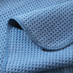 POLYTE Premium Microfiber Kitchen Dish Cloth Waffle Weave 12 Pack (12x12 in, Dark Blue, Gray, Off White)