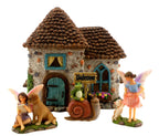 PRETMANNS Fairy Houses for Outside - Fairy Garden House Kit & Sign