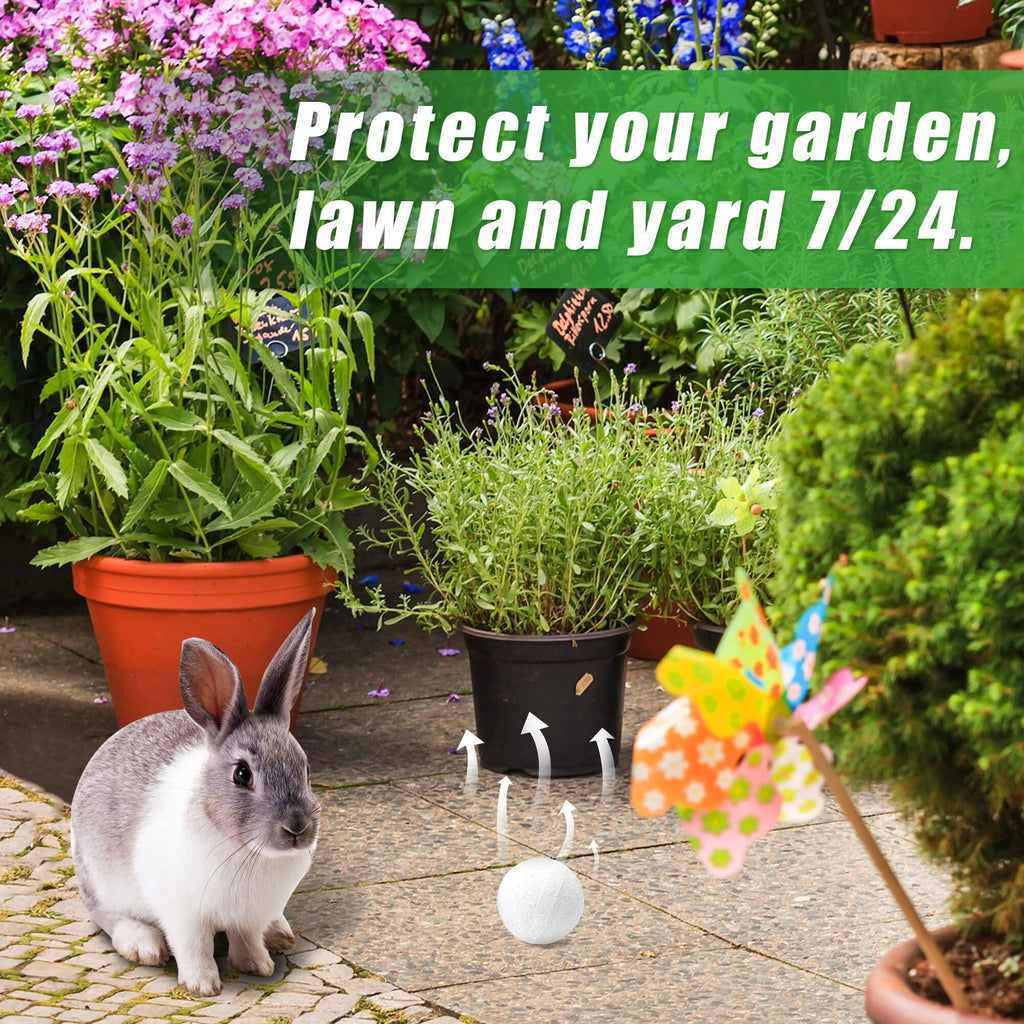 24 Pack Deer Repellent, Rabbit Repellent, Deer Deterrent, Powerful Deer Repellent for Yard, Keep Deer and Rabbit Out from Fence Plant Trees Garden Home