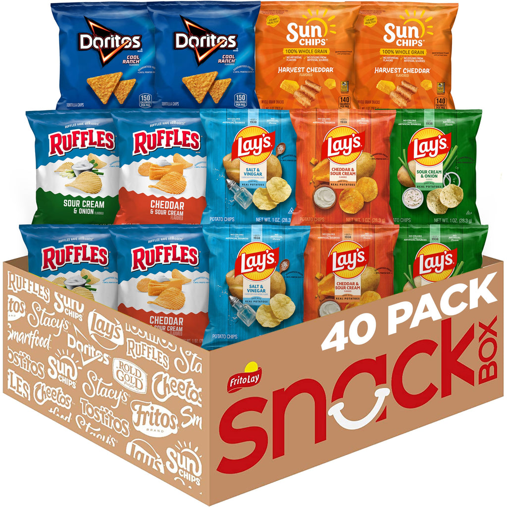 Frito-Lay Tangy Favorites Mix Variety Pack, 1 Ounce (Pack of 40)