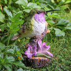 Hummingbird Garden Statues Bird Figurine Decor for Outdoor Yard Patio Lawn