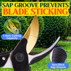 Haus & Garten ForgedPRO 8.75" Heavy Duty Professional Titanium Bypass Pruning Shears - Use As Pruners, Garden Shears, Handheld Pruning Shears For Gardening, Clippers, Garden Scissors, Pruner Tool