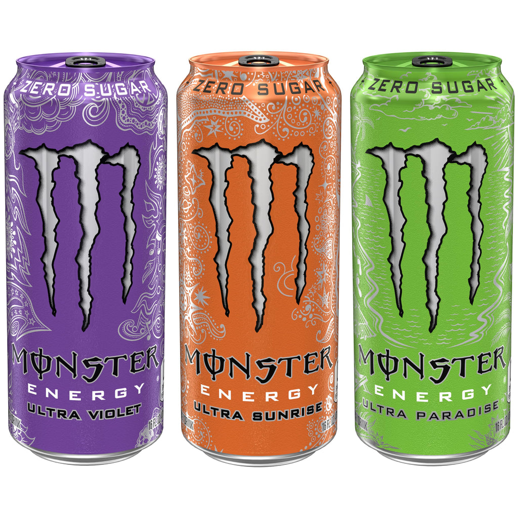 Monster Energy Ultra Variety Pack, POP, Sugar Free Energy Drink, 16 Ounce