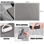 KTT Microfiber Cleaning Cloth,Reusable Thickened Magic Cleaning Cloth.Streak Free Miracle Cleaning Cloth for Home,Window,Mirror Glass and Cars.(12" x 16",8 Pack)