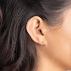 Barzel 18K Gold Plated Ball Stud Earrings Set, Sizes 3-10MM, 5 Pack, High Polish Finish Ball Suds