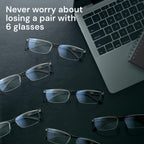 Gaoye 6 pack 2.0 Executive Style Reading Glasses Men - Durable Readers with Blue Light Filtering- Comfortable Fit with TR90 Frames