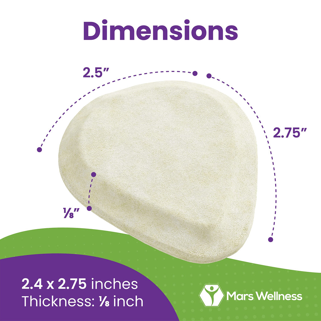 Metatarsal Felt Foot Pad Skived Cut (1/8" Thick) - Made in USA - Felt Metatarsal Pads for Women and Men - Ball of Foot Cushion - 6 Pairs (12 Pieces)