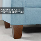 AORYVIC Wood Furniture Legs, 4 inch Sofa Legs, Square Couch Legs Pack of 4, Wood Legs for Table w/Pre-drilled Hanger Bolt