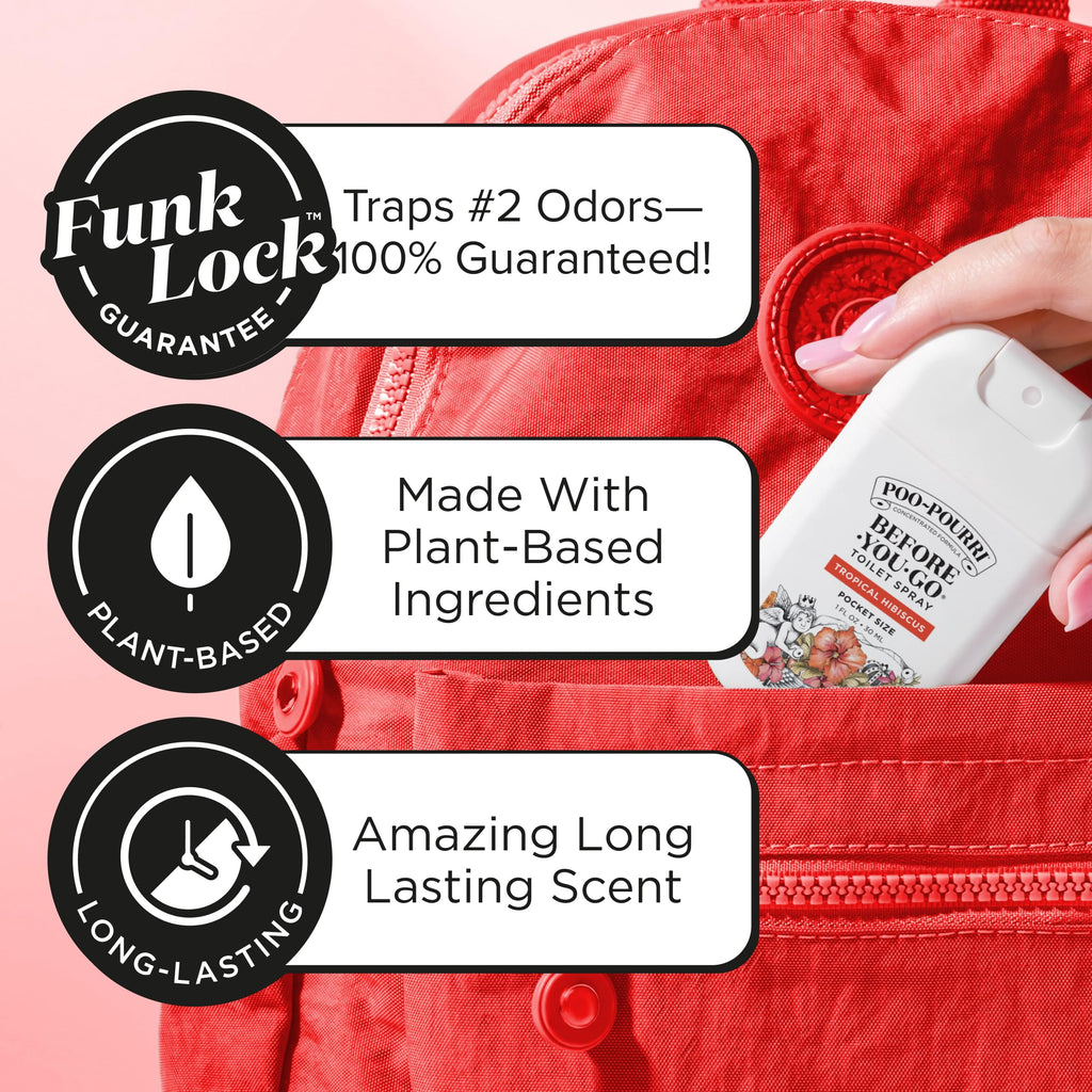 Poo-Pourri Before-You-Go Pocket Toilet Spray, Spring Variety 1 Fl Oz 3 Pack
