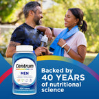 Centrum Multivitamin for Men, Multivitamin/Multimineral Supplement with Vitamin D3, B Vitamins and Antioxidants, Gluten Free, Non-GMO Ingredients -Tablet 200 Count