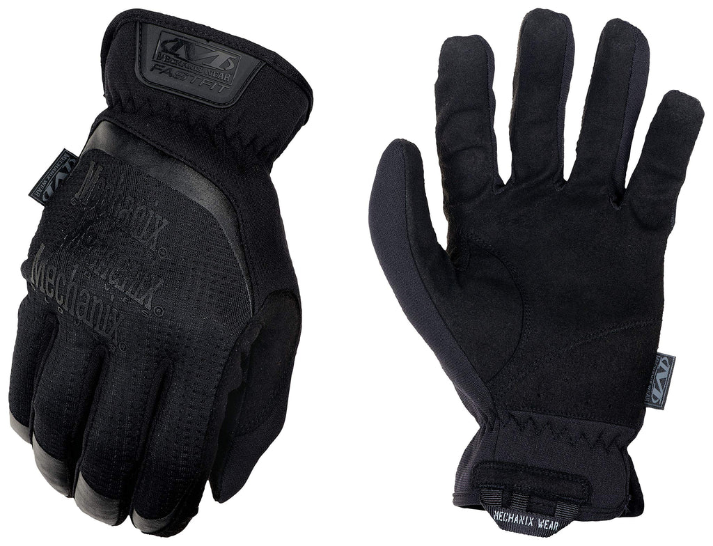 Mechanix Wear FastFit Tactical Gloves - Heavy Duty Lightweight Multipurpose Gloves - Flexible Grip & Reinforced Palm - Touchscreen Capable - Medium- Covert Black