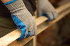 G & F Products - 3100-10 120 Pairs Large Rubber Latex Double Coated Work Gloves for Construction, gardening gloves, heavy duty Cotton Blend Blue
