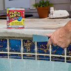 Flex Paste, Waterproof Paintable Putty, Spackle Sealant, Fill Gaps Cracks Holes - Block Out Water and Air - UV Resistant - Walls, Drywall, EPDM, Concrete, Roof, RV Repairs, Clear, Quart
