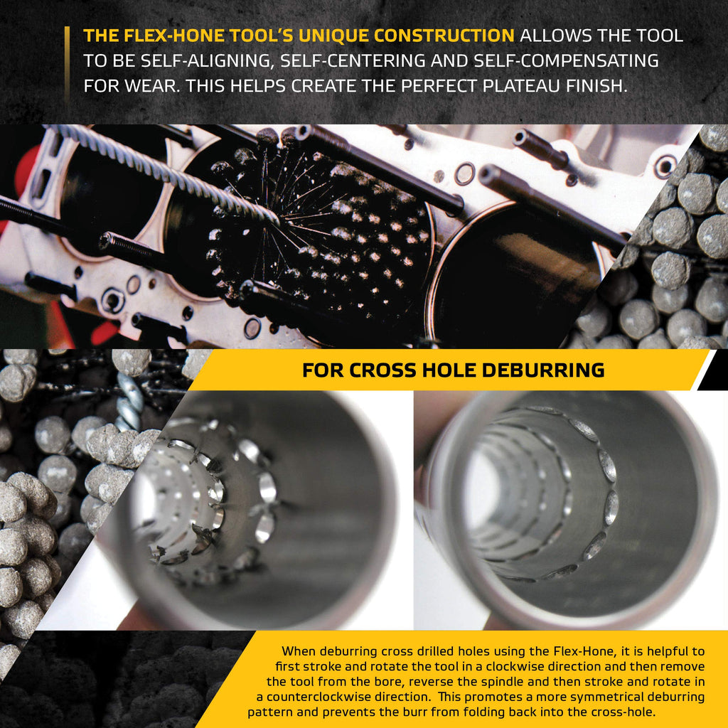Brush Research BC30024 FLEX-HONE®, 3" (76.2mm) Diameter, 240 Grit, Silicon Carbide, For Mild Steel, Stainless Steel, Cast Iron and Softer Ferrous Materials