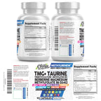 Clean Nutra TMG Supplements 1000mg | Methylated Multivitamin for Women Men | Taurine B6 Vitamins B12 D3 K2 Trimethylglycine Magnesium Methylfolate Milk Thistle NAC COQ10 B Supplement Complex Capsules