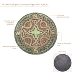 Bits and Pieces Glow in the Dark Stepping Stone - Celtic Compass, 10" x 10"