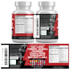 Clean Nutraceuticals Tart Cherry Extract Capsules with Turmeric Moringa Cranberry Chanca Piedra Celery Quercetin ACV Pomegranate L Selenomethionine - Uric Levels - 120 Ct