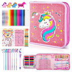 MAIGOZON 56 Pcs Scented Markers Art Supplies for Kids 4-8, Unicorn Toy Gift