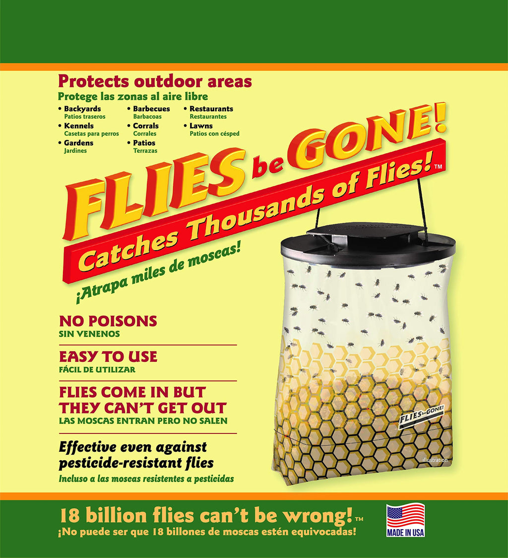 Flies Be Gone - Non Toxic Fly Trap (12 Pack)