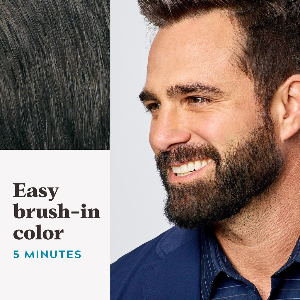 JUST FOR MEN Mustache & Beard Dye, Keratin, Dark Brown M-45 (3 Pack)
