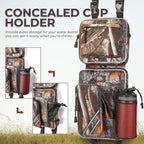 KEMIMOTO ATV Fender Bags, Detachable Gear Bags Water-resistance Saddle Bags with Water Holder Compatible with Sportsman Scrambler TRX FourTrax Outlander 570 Two Camo Storage Bags for ATV, Camo