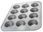 USA Pan 12-Cup Muffin Pan and 8-Inch Square Cake Pan Aluminized Steel Bakeware Set