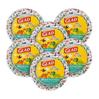 Glad for Kids Dinosaur Disposable Paper Plates Heavy Duty Soak Proof Microwave Safe Kids Plates for Snacks Meals and Parties Fun Dino Design Party Pack 7 Inch 20 Count 6 Pack Bulk Party Value