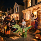 Inflatable Dinosaur Costume for Kids,Blow Up Halloween T Rex Suit (4-6YRS)