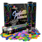 Confetti Sky [6 Pack] 12 Inch Confetti Cannons | Multicolor Confetti Poppers for Wedding Celebration, Birthday Party, Pranks, Graduation, Christmas Eve and New Year Celebration
