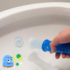 Scrubbing Bubbles Fresh Gel Toilet Bowl Cleaning Stamps, Helps Keep Toilet Clean and Helps Prevent Limescale & Rings, Rainshower Scent, 1 Dispenser with 6 Fresh Gel Stamps (Pack of 4)