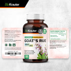 BIO KRAUTER® Goats Rue for Breastfeeding - Pure Vegan Lactation Supplement - Goat’s Rue 100 Capsules 1200 mg per Serving - Natural Supplements for Women - No Fillers, Non-GMO, 25-Day Supply