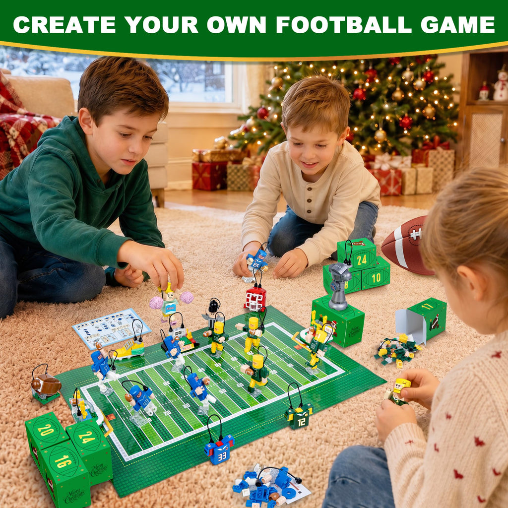Football Advent Calendar 2026, 24 Days Building Blocks for Kids