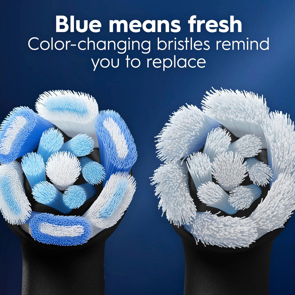 Oral-B iO Series Ultimate Clean Electric Toothbrush Replacement Brush Heads for an Oral-B Electric Toothbrush, 4 Count, Black