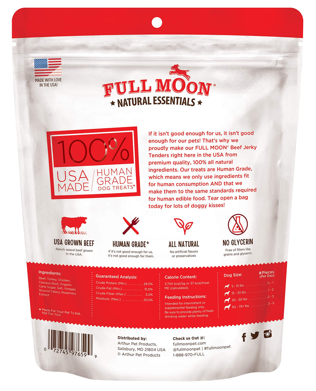 Full Moon® Essential Beef Jerky Tenders Dog Treats 24 oz
