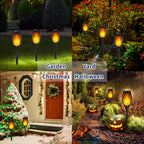 Swingers Solar Lights Outdoor, Halloween Solar Torch Lights