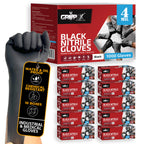 London Labs Black Nitrile Gloves Disposable Latex Free & Powder Free,4 Mil Rubber Glove, Cleaning, Cooking, Mechanic, Tattoo (1000 Count, Medium)