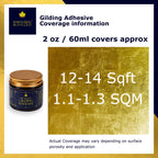 Barnabas Blattgold Gold Leaf Gilding Adhesive 60ml, Gold Foil Gilding Adhesive for Arts and Plating