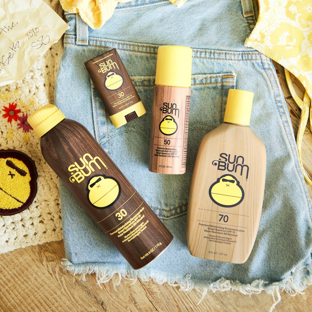 Sun Bum Original SPF 50 Roll-On Sunscreen Body Lotion - Broad Spectrum Moisturizing Sunscreen with Vitamin E - Hawaii 104 Act Compliant (Made without Octinoxate & Oxybenzone) - Travel Size - 3 oz