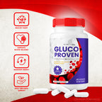rize labs - Gluco Proven Capsules - Advanced Formula Supplement Pills, Maximum Strength Support, All Natural Plus Organic Non GMO (300 Capsules)
