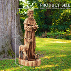 DSNAPE St Francis Garden Statue Bird Feeder 25" H Catholic Outdoor Statues