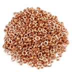 KING PIECES 2000pcs Rose Gold Grommets 3/8 Inch (10mm) Washers and Grommets Kit for Grommet Tool, Banner & Posters Metal Grommets Eyelets for Fabric Clothes Leather Belt Punching