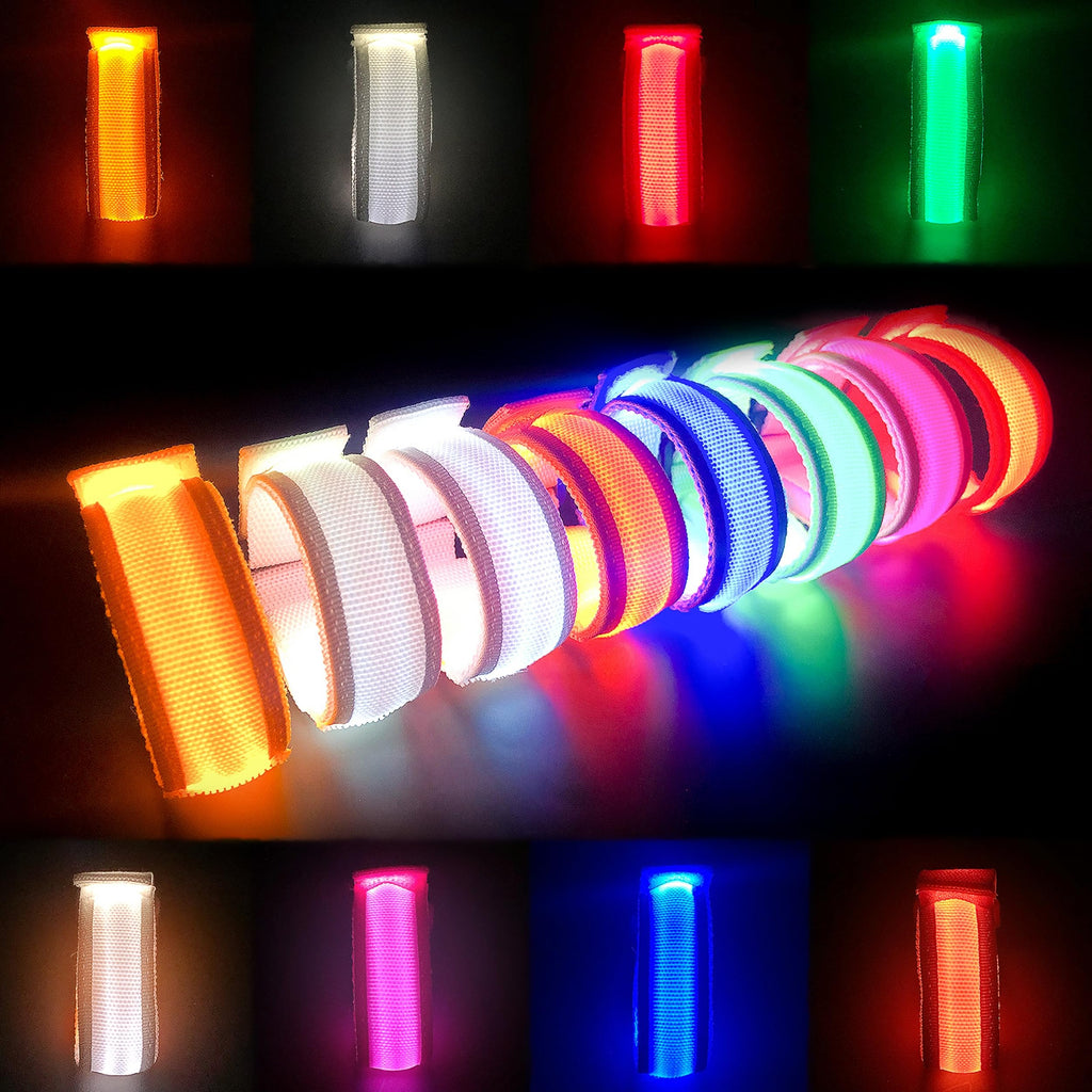 FANL 8 Pack LED Glow Bracelets, 8 Colors, Light Up Party Favors