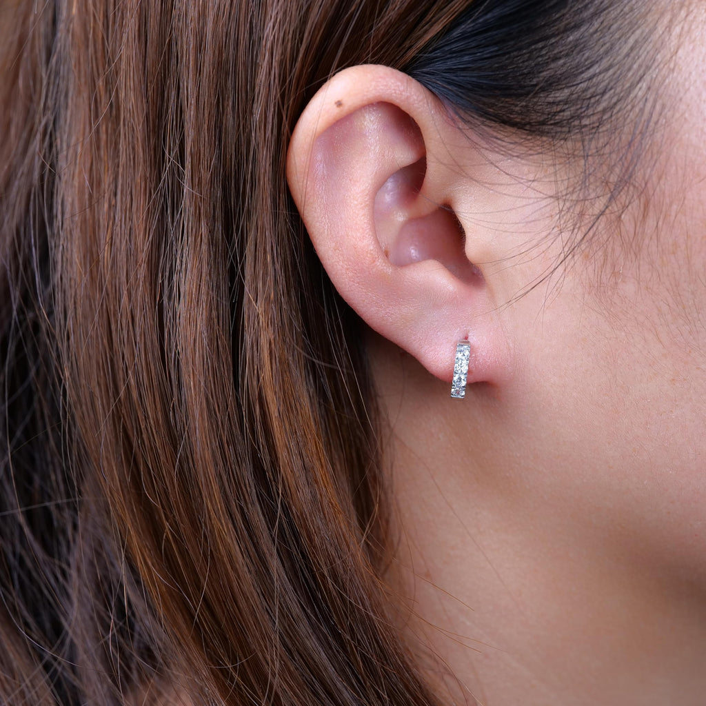 Limerencia G23 Pure Hypoallergenic Titanium Huggie Hoop Earrings