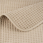 POLYTE 430 GSM Microfiber Oversize Quick Dry Lint Free Bath Towel, 60 x 30 in, 4 Pack (Waffle Weave)