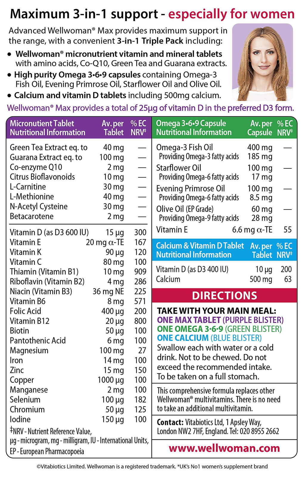 Wellwoman Max Capsules - Pack of 84