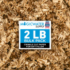 MagicWater Crinkle Cut Paper Gift Basket Filler - 2 LB - Kraft
