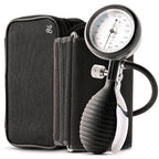 Greater Goods Sphygmomanometer – Adult Manual Blood Pressure Cuff, Wide-Range Fit (8.7”–16.5”), Latex-Free, for Nursing Students & Home Use, Portable BP Cuff with Carrying Case (Onyx Black)